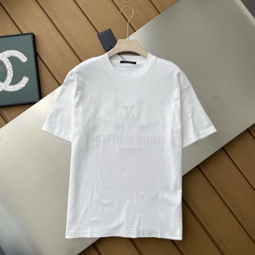 Louis Vuitton Logo Embroidered Short Sleeve T-Shirt