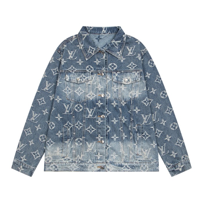 Louis Vuitton Jacquard Denim Trucker Jackets