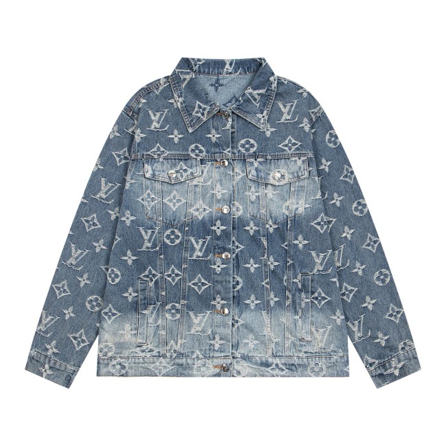 Louis Vuitton Jacquard Denim Trucker Jackets