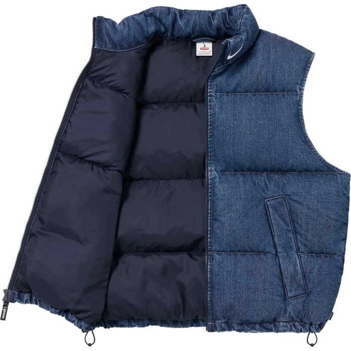 Supreme Nike Denim Puffer Vest