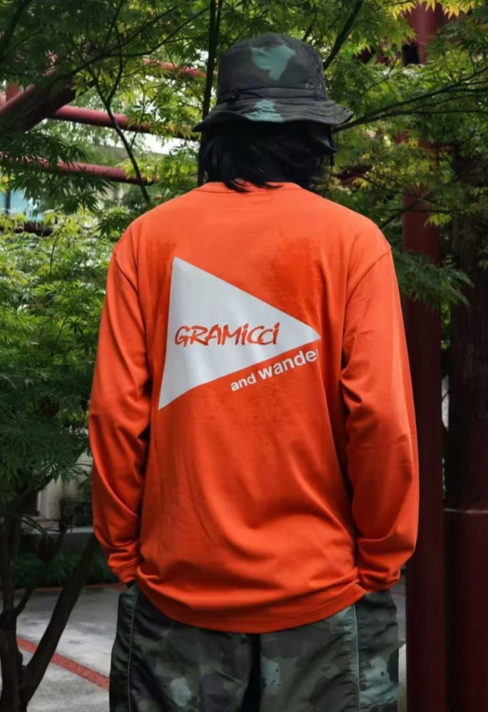 Gramicci X And Wander Backprint Ls Tee