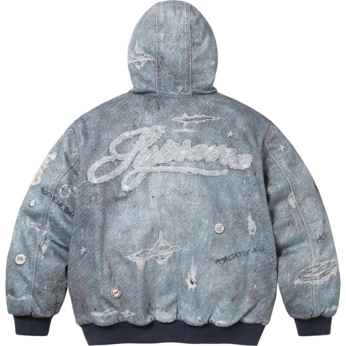 Supreme HJR Trompe L_oeil Hooded Work Jacket