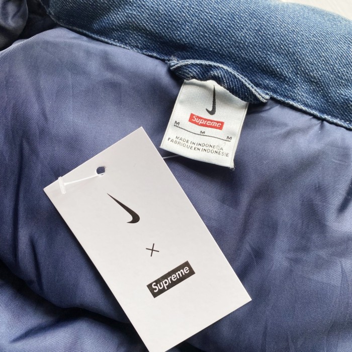 Supreme Nike Denim Puffer Vest