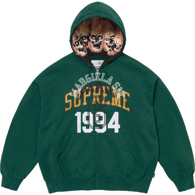 Supreme Maison Margiela Zip Up Hooded Sweatshirt