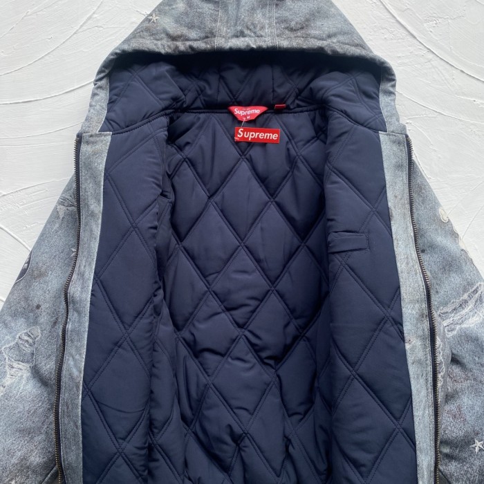 Supreme HJR Trompe L_oeil Hooded Work Jacket
