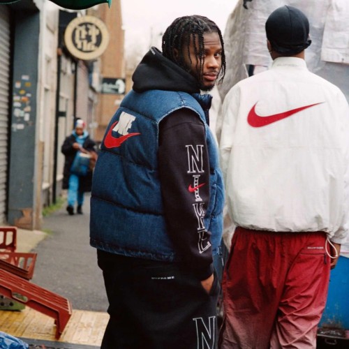 Supreme Nike Denim Puffer Vest