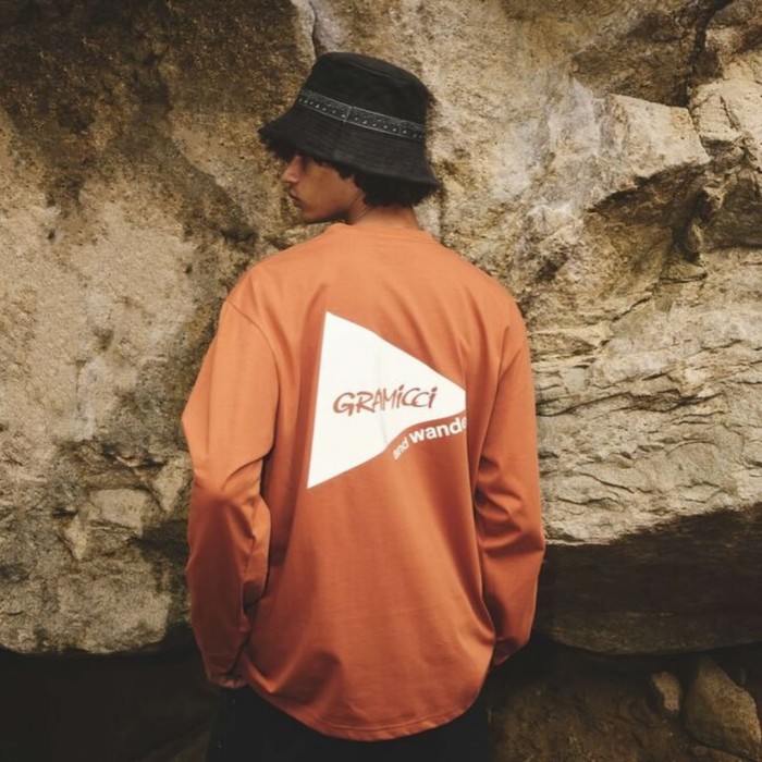 Gramicci X And Wander Backprint Ls Tee