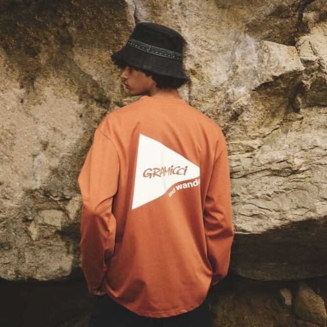 Gramicci X And Wander Backprint Ls Tee