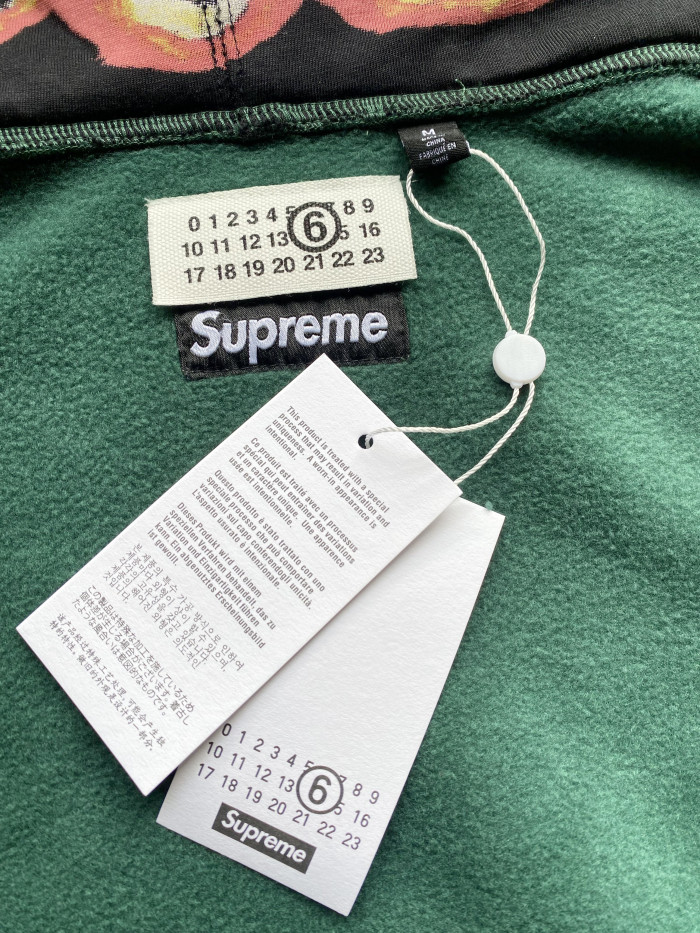Supreme Maison Margiela Zip Up Hooded Sweatshirt