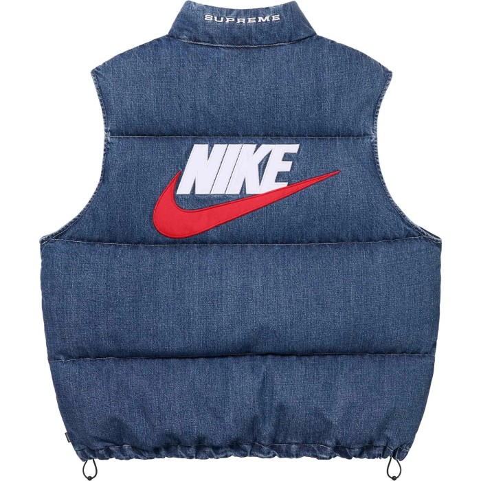 Supreme Nike Denim Puffer Vest
