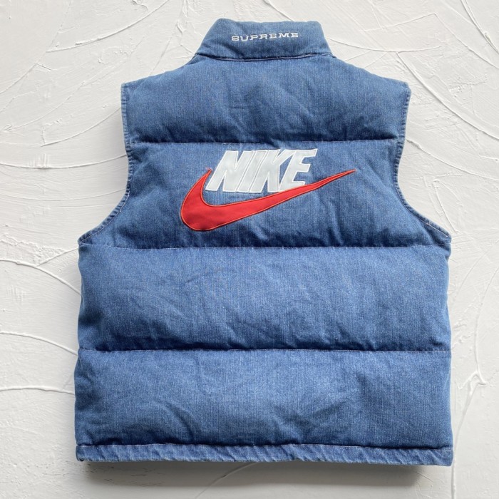 Supreme Nike Denim Puffer Vest
