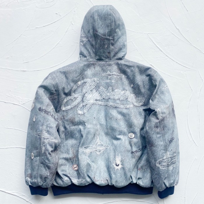 Supreme HJR Trompe L_oeil Hooded Work Jacket