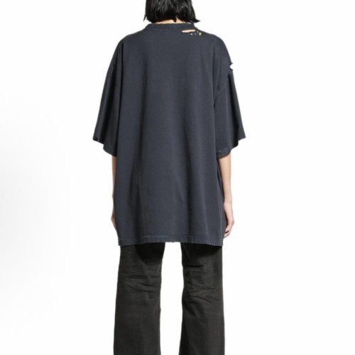 Balenciaga Fashion Designer Oversized T-shirt in Faded Black