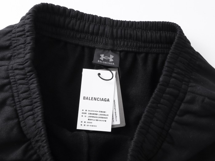 Balenciaga Men's Basketball Series - Sweat Shorts in Black/White