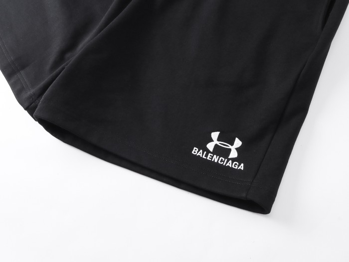Balenciaga Men's Basketball Series - Sweat Shorts in Black/White