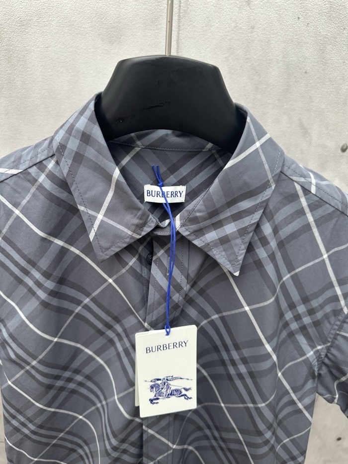 Burberry Regular Fit Check Cotton Shirt