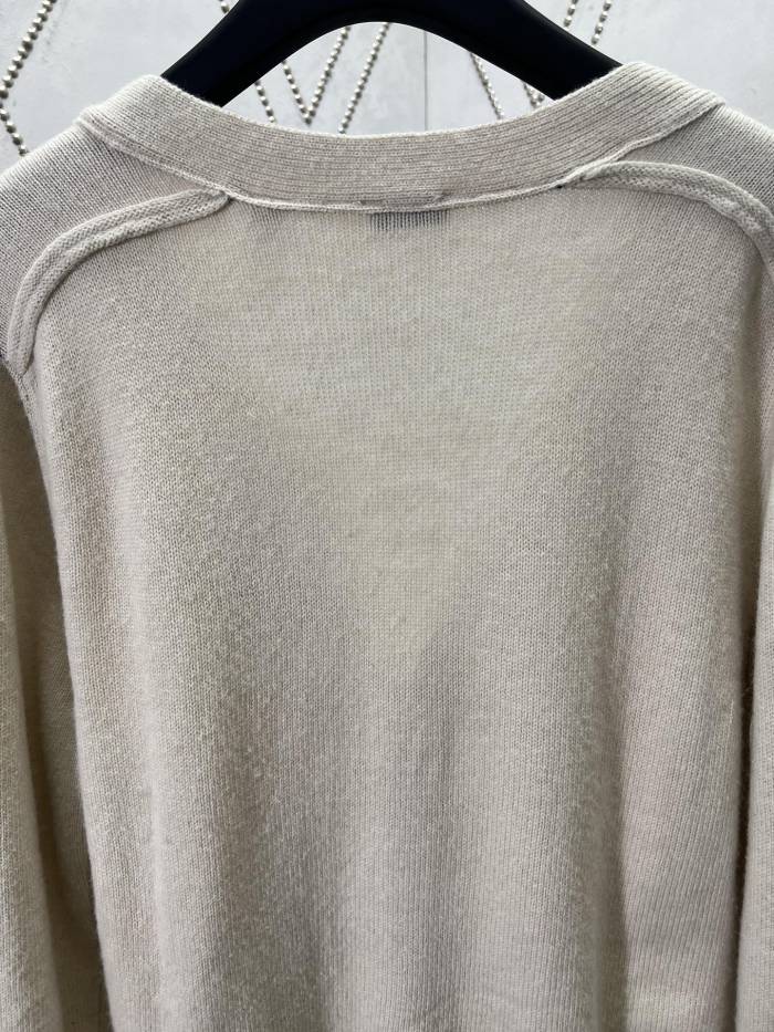 Burberry Equestrian Knight V-Neck Cardigan