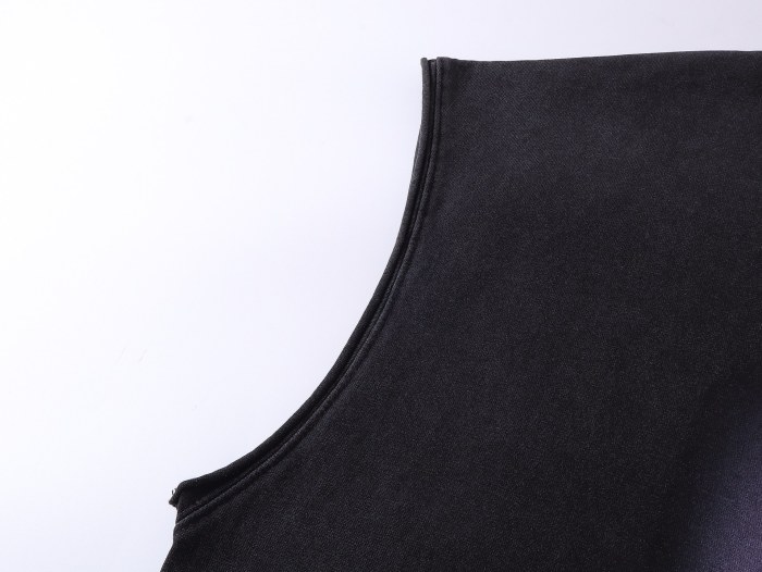 Balenciaga Men's City Of Angels Sleeveless T-shirt in Black Faded