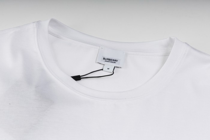 Burberry Stripe Trim Pocket Cotton T-shirt