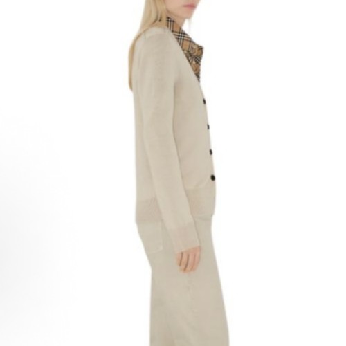 Burberry Equestrian Knight V-Neck Cardigan