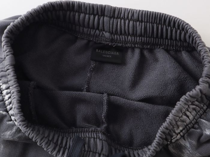 Balenciaga Basic Logo Grey Baggy Shorts