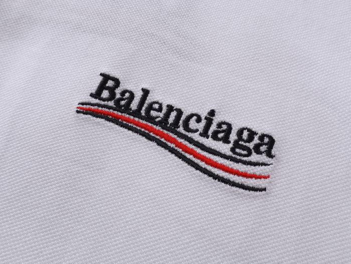 Balenciaga Men's Political Campaign Short Sleeve Regular Polo