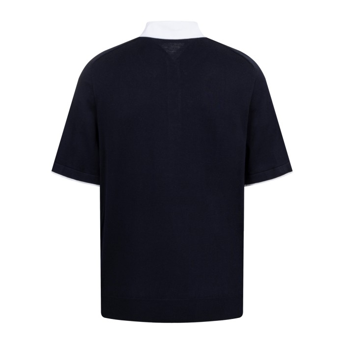 Louis Vuitton Embroidered Short-Sleeved Cotton Blend Polo Shirt