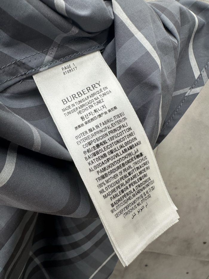 Burberry Regular Fit Check Cotton Shirt