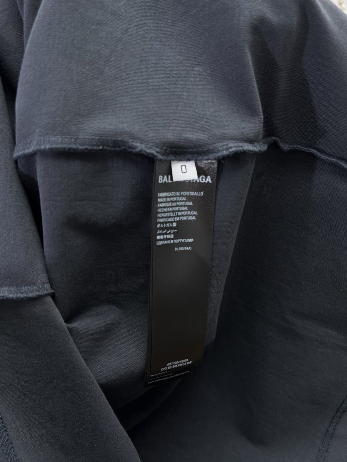 Balenciaga Fashion Designer Oversized T-shirt in Faded Black