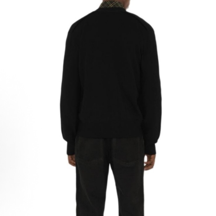 Burberry Equestrian Knight V-Neck Cardigan