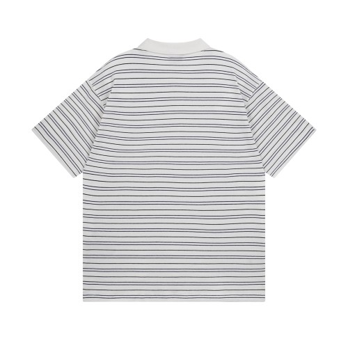 Balenciaga BB Laurel striped cotton piqué polo shirt