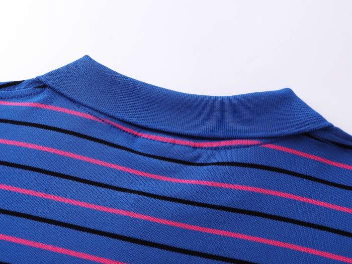 Balenciaga BB Laurel striped cotton piqué polo shirt