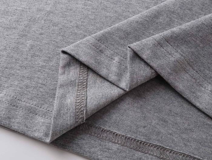 Men's Taped Balenciaga Back T-shirt Medium Fit in Heather Greyblackred