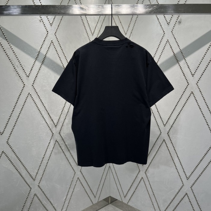 Balenciaga Fashion Designer Oversized T-shirt in Faded Black