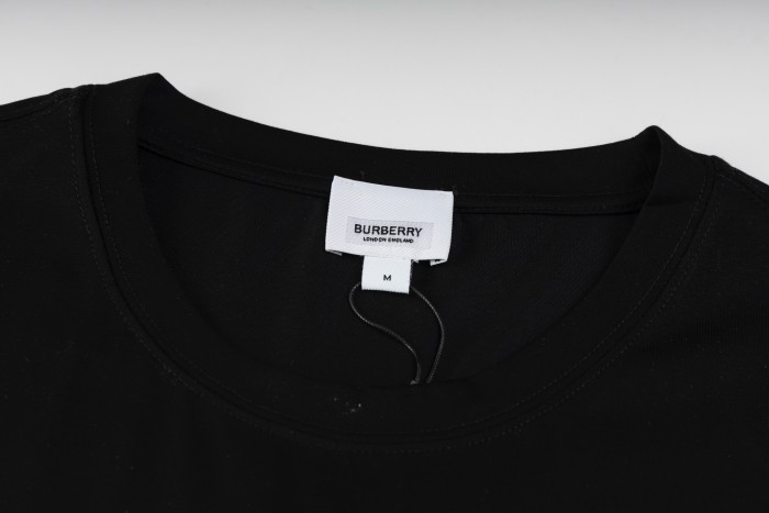 Burberry Stripe Trim Pocket Cotton T-shirt