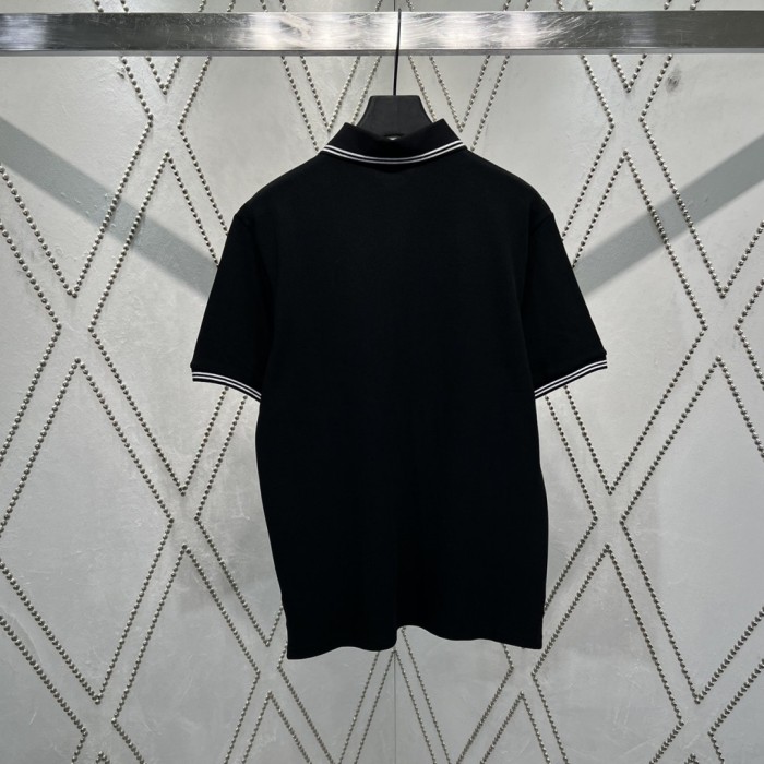 DIOR  CD Icon Polo Shirt White Cotton Piqué