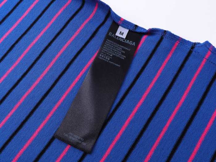 Balenciaga BB Laurel striped cotton piqué polo shirt