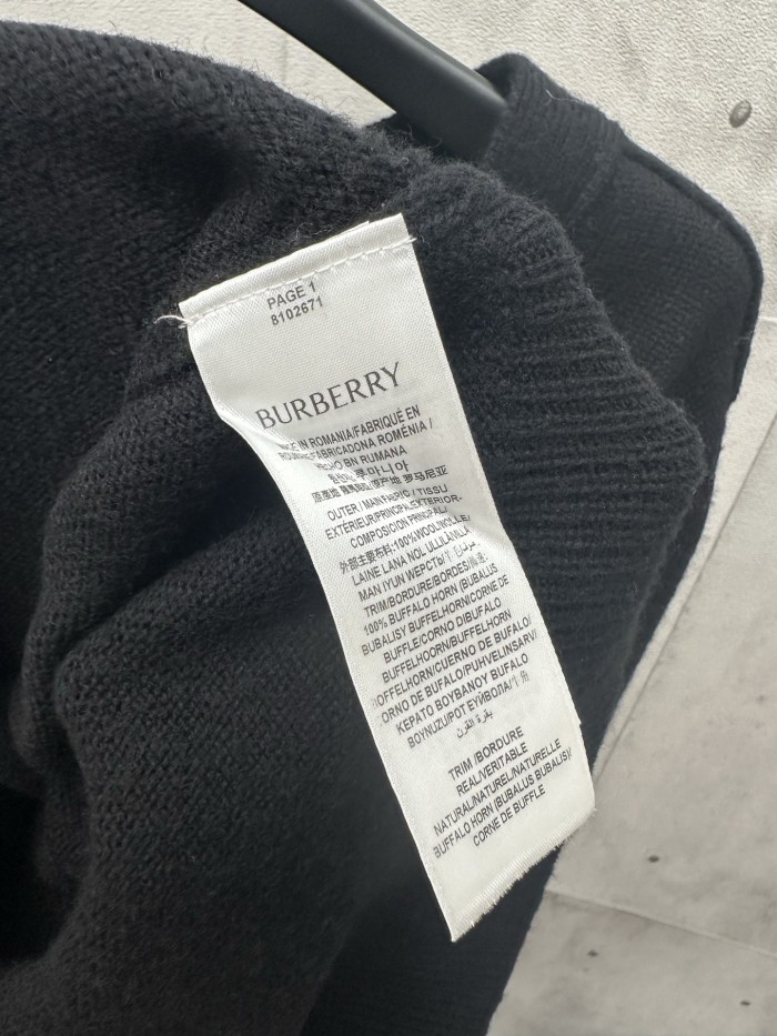 Burberry Thomas Bear Wool Cardigan