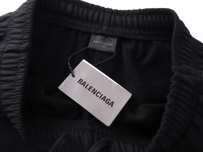 Balenciaga Men's Basketball Series - Sweat Shorts in White Black