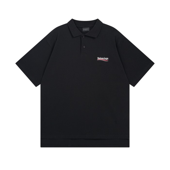 Balenciaga Men's Political Campaign Short Sleeve Regular Polo