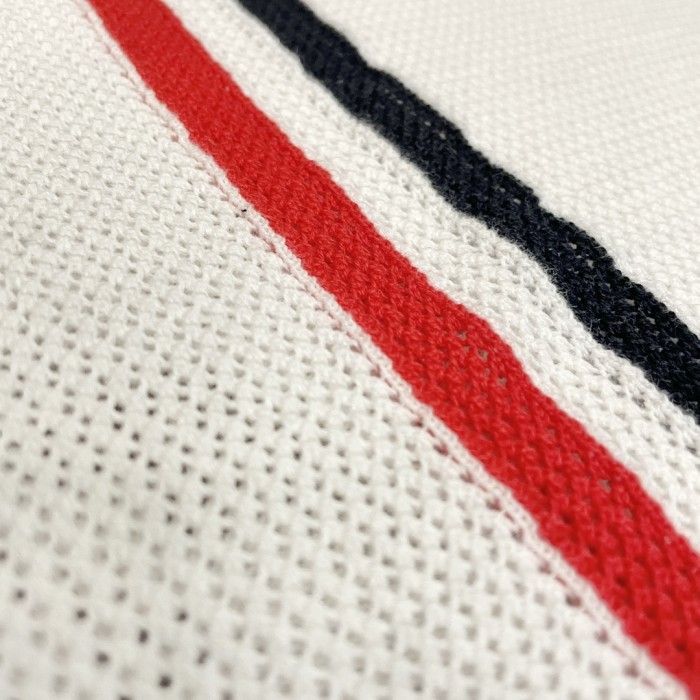 Thom Browne Wool Stripe V Neck Cardigan Vest