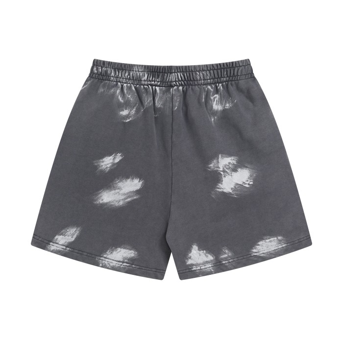 Balenciaga Basic Logo Grey Baggy Shorts
