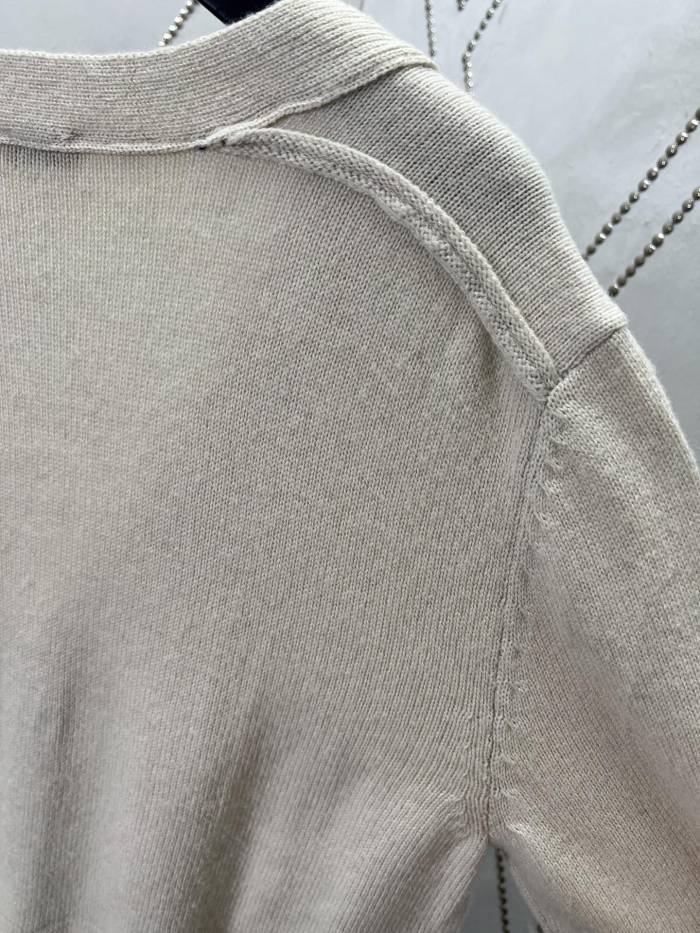 Burberry Equestrian Knight V-Neck Cardigan