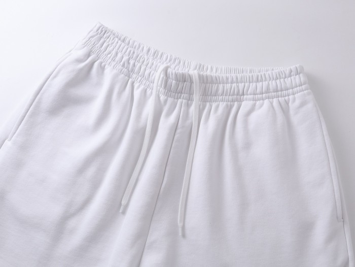 Balenciaga Men's Basketball Series - Sweat Shorts in White Black