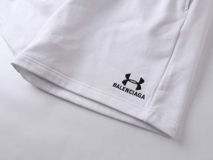 Balenciaga Men's Basketball Series - Sweat Shorts in Black/White