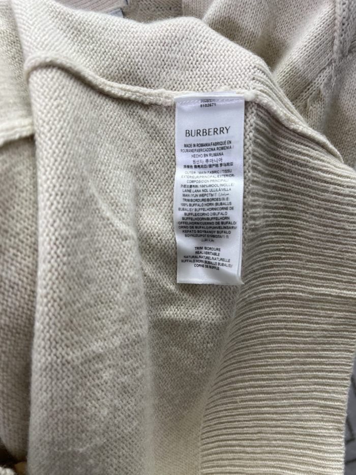Burberry Equestrian Knight V-Neck Cardigan