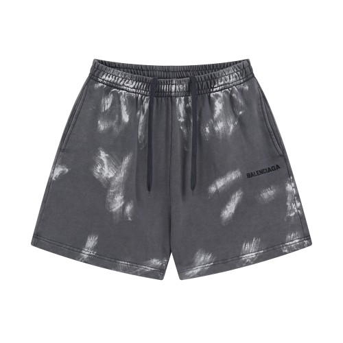 Balenciaga Basic Logo Grey Baggy Shorts