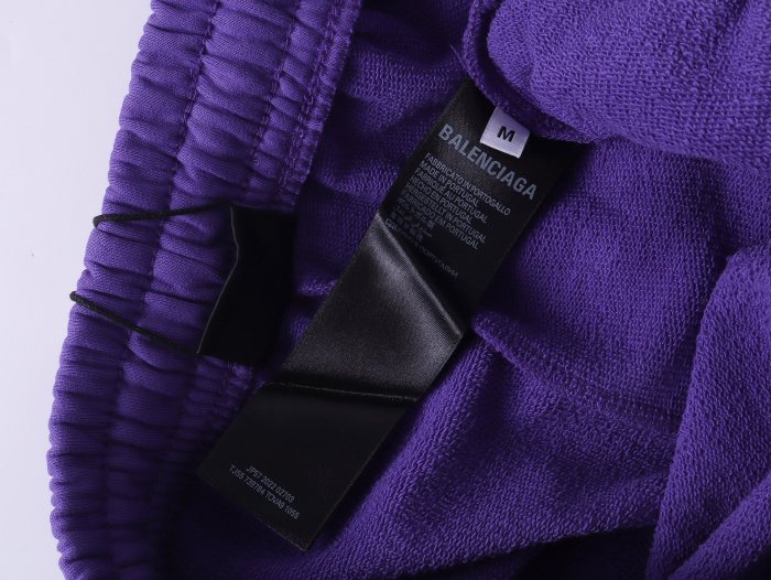 Balenciaga Men's Basketball Series - Sweat Shorts in Deep Purple