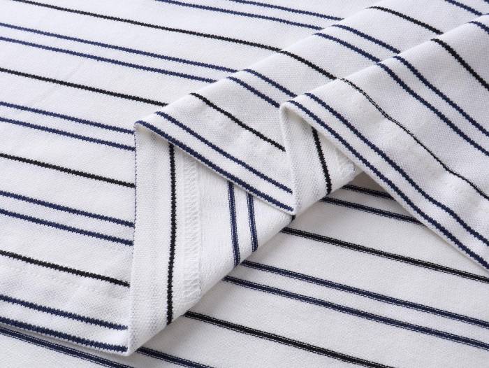 Balenciaga BB Laurel striped cotton piqué polo shirt