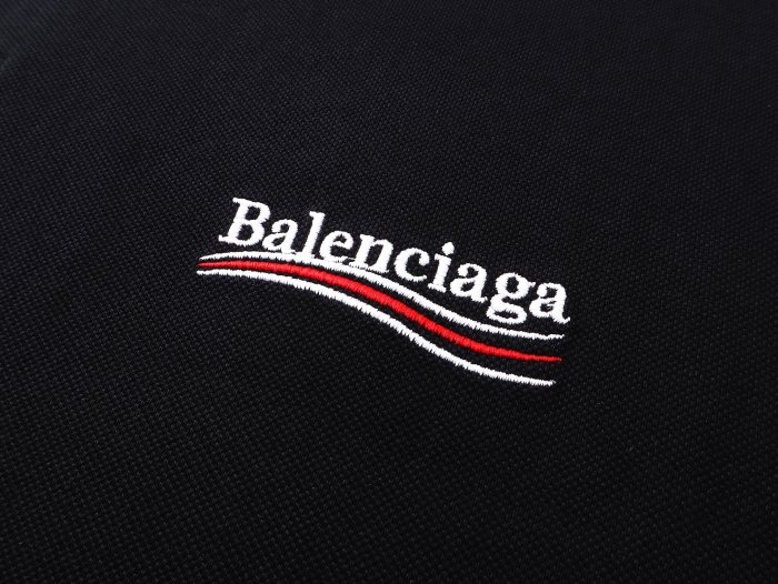 Balenciaga Men's Political Campaign Short Sleeve Regular Polo